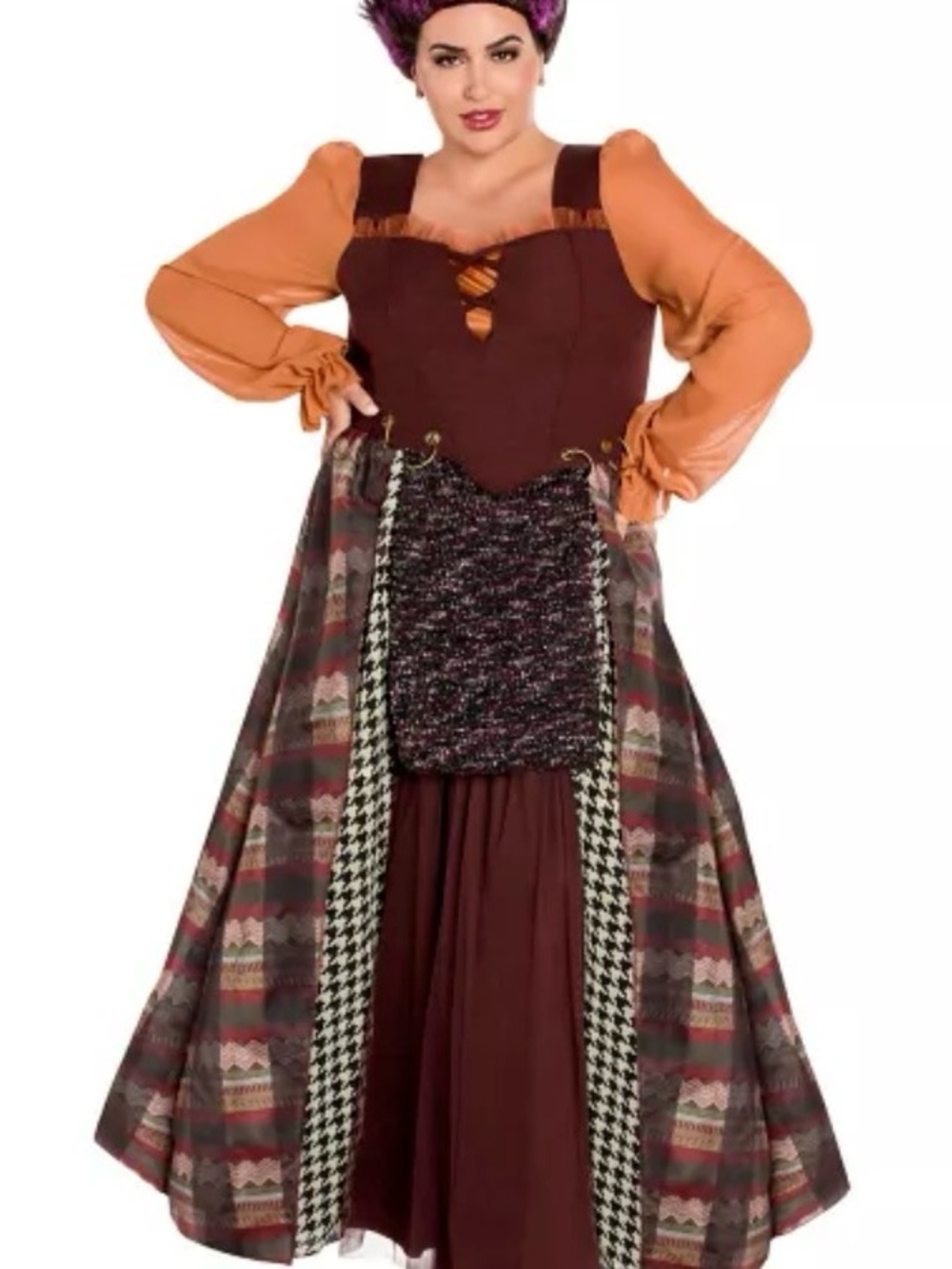 Disney Hocus Pocus Mary Sanderson Halloween Costume Medieval Peasant Dress